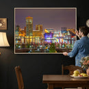 Baltimore Skyline Wall Art Canvas Print, Baltimore Downtown by MyGreatCanvas | Canvas Wall Art Prints | Photo Prints & Wall Decor