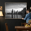 Chicago Wall Art Canvas Print, Chicago City Downtown Night by MyGreatCanvas | Canvas Wall Art Prints | Photo Prints & Wall Decor