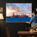 Chicago Wall Art Canvas Print - Chicago City Downtown Night by MyGreatCanvas | Canvas Wall Art Prints | Photo Prints & Wall Decor
