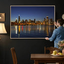 Chicago Wall Art Canvas Print - Chicago City Downtown Night by MyGreatCanvas | Canvas Wall Art Prints | Photo Prints & Wall Decor