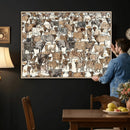 Abstract Longhorn Wall Art Canvas Print - Cow Animal Drawing by MyGreatCanvas | Canvas Wall Art Prints | Photo Prints & Wall Decor