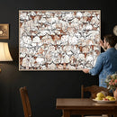 Abstract Longhorn Herd Wall Art Canvas Print - Abstract by MyGreatCanvas | Canvas Wall Art Prints | Photo Prints & Wall Decor