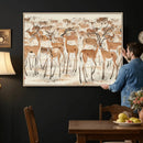 Gazelle Wall Art Canvas Print - Abstract Antelope Wall Art by MyGreatCanvas | Canvas Wall Art Prints | Photo Prints & Wall Decor