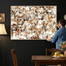 Farmhouse Bighorn Sheep Wall Art Canvas Print - Abstract by MyGreatCanvas | Canvas Wall Art Prints | Photo Prints & Wall Decor