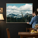 Mountain Forest Wall Art Canvas Print, Alpine Pine Tree by MyGreatCanvas | Canvas Wall Art Prints | Photo Prints & Wall Decor