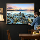 Mayon Volcano Seascape Wall Art Canvas Print, Tropical Ocean by MyGreatCanvas | Canvas Wall Art Prints | Photo Prints & Wall Decor