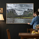 Yosemite Valley River Wall Art Canvas Print, Granite Cliffs by MyGreatCanvas | Canvas Wall Art Prints | Photo Prints & Wall Decor