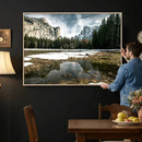 Yosemite Valley Mountain Wall Art Canvas Print, Granite by MyGreatCanvas | Canvas Wall Art Prints | Photo Prints & Wall Decor