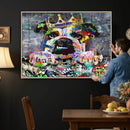 Graffiti Dog Wall Art Decor for Teen Bedroom - Abstract by MyGreatCanvas | Canvas Wall Art Prints | Photo Prints & Wall Decor