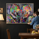 Graffiti Football Helmets Wall Art Canvas Print, Urban by MyGreatCanvas | Canvas Wall Art Prints | Photo Prints & Wall Decor