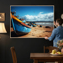 Fishing Boats Wall Art Canvas Print, Coastal Boat Beach by MyGreatCanvas | Canvas Wall Art Prints | Photo Prints & Wall Decor