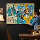 Basquiat Style Bird Bull Graffiti Wall Art Canvas Print, by MyGreatCanvas | Canvas Wall Art Prints | Photo Prints & Wall Decor