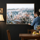 Frosted Fern Wall Art Canvas Print, Soft Winter Botanical by MyGreatCanvas | Canvas Wall Art Prints | Photo Prints & Wall Decor
