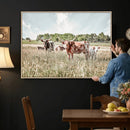 Texas Longhorn Cattle Wall Art Canvas Print, Rustic Ranch by MyGreatCanvas | Canvas Wall Art Prints | Photo Prints & Wall Decor