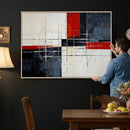 Navy Red Abstract Wall Art Canvas Print, Modern Luxury by MyGreatCanvas | Canvas Wall Art Prints | Photo Prints & Wall Decor