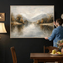 Abstract Landscape Wall Art Canvas Print, Modern Lake by MyGreatCanvas | Canvas Wall Art Prints | Photo Prints & Wall Decor