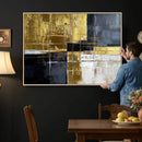Gold Navy Abstract Wall Art Canvas Print, Modern Luxury by MyGreatCanvas | Canvas Wall Art Prints | Photo Prints & Wall Decor