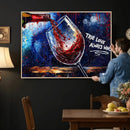 Red Wine Splash Abstract Wall Art Canvas Print, Modern Wine by MyGreatCanvas | Canvas Wall Art Prints | Photo Prints & Wall Decor