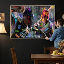 Graffiti Baseball Player Street Art Wall Art Canvas Print by MyGreatCanvas | Canvas Wall Art Prints | Photo Prints & Wall Decor