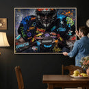 Graffiti American Football Player Street Art Wall Art Canvas by MyGreatCanvas | Canvas Wall Art Prints | Photo Prints & Wall Decor