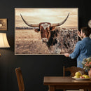 Texas Longhorn Wall Art Canvas Print – Western Cattle Ranch by MyGreatCanvas | Canvas Wall Art Prints | Photo Prints & Wall Decor