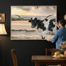 Texas Longhorn Bull Rustic Wall Art Canvas Print by MyGreatCanvas | Canvas Wall Art Prints | Photo Prints & Wall Decor