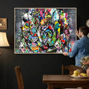 Abstract Graffiti Collage Street Art Wall Art Canvas Print by MyGreatCanvas | Canvas Wall Art Prints | Photo Prints & Wall Decor