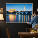 Washington DC Wall Art Canvas Print – Lincoln Memorial Night by MyGreatCanvas | Canvas Wall Art Prints | Photo Prints & Wall Decor