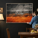 Black Orange Abstract Wall Art Canvas Print Modern Textured by MyGreatCanvas | Canvas Wall Art Prints | Photo Prints & Wall Decor