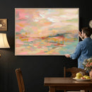 Abstract Pastel Landscape Wall Art Canvas Print – Soft Pink by MyGreatCanvas | Canvas Wall Art Prints | Photo Prints & Wall Decor