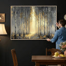 Abstract Birch Forest Wall Art Canvas Print – Modern Gold by MyGreatCanvas | Canvas Wall Art Prints | Photo Prints & Wall Decor
