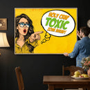 Pop Art Print Bathroom Sign Wall Art Canvas Print — Funny by MyGreatCanvas | Canvas Wall Art Prints | Photo Prints & Wall Decor