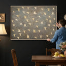 Flying Birds Canvas Wall Art, Vintage Bird Flock Pattern by MyGreatCanvas | Canvas Wall Art Prints | Photo Prints & Wall Decor