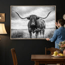 Texas Longhorn Canvas Wall Art Western Bull Desert Moody by MyGreatCanvas | Canvas Wall Art Prints | Photo Prints & Wall Decor