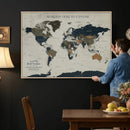 Custom Push Pin World Map Wall Art Canvas Print – by MyGreatCanvas | Canvas Wall Art Prints | Photo Prints & Wall Decor