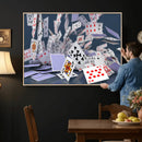 Playing Cards Canvas Wall Art | Casino Game Room Decor, by MyGreatCanvas | Canvas Wall Art Prints | Photo Prints & Wall Decor