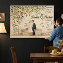 Wedding Guest Book Alternative Wall Art Canvas Print, Personalized Wedding Signature Poster, Custom Couple Photo Guestbook Canvas by MyGreatCanvas | Canvas Wall Art Prints | Photo Prints & Wall Decor