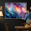 Colorful Abstract Canvas Wall Art Print, Vibrant Popup Color Art Print