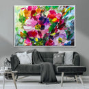 Oil Flower Abstract Canvas Print by MyGreatCanvas | Canvas Wall Art Prints | Photo Prints & Wall Decor
