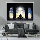 Women and Yoga Wall Art Canvas Print