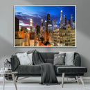 Los Angeles Night Wall Art Canvas Print