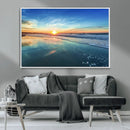 Blue Sky and Beach Wall Art Canvas Print