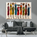 Abstract African Women Wall Art Canvas Print by MyGreatCanvas | Canvas Wall Art Prints | Photo Prints & Wall Decor