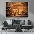 Rustic Whiskey and Barrel Canvas Print by MyGreatCanvas | Canvas Wall Art Prints | Photo Prints & Wall Decor