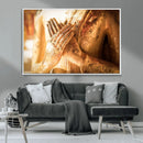 Buddha Statue Hands Wall Art Canvas Print by MyGreatCanvas | Canvas Wall Art Prints | Photo Prints & Wall Decor