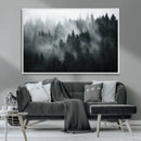 Foggy Forest Wall Art Canvas Print | 3 Panel Large Misty by MyGreatCanvas | Canvas Wall Art Prints | Photo Prints & Wall Decor
