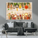 Kitchen Spice on the Table Wall Art, Kitchen Spice Wall Art by MyGreatCanvas | Canvas Wall Art Prints | Photo Prints & Wall Decor