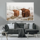 Longhorn Cattle Wall Art Canvas Print, Framed Farmhouse by MyGreatCanvas | Canvas Wall Art Prints | Photo Prints & Wall Decor