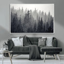 Misty Forest Canvas Wall Art – Monochrome Triptych Pine Tree by MyGreatCanvas | Canvas Wall Art Prints | Photo Prints & Wall Decor