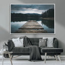 Wooden Bridge Near Lake Wall Art Canvas Print by MyGreatCanvas | Canvas Wall Art Prints | Photo Prints & Wall Decor